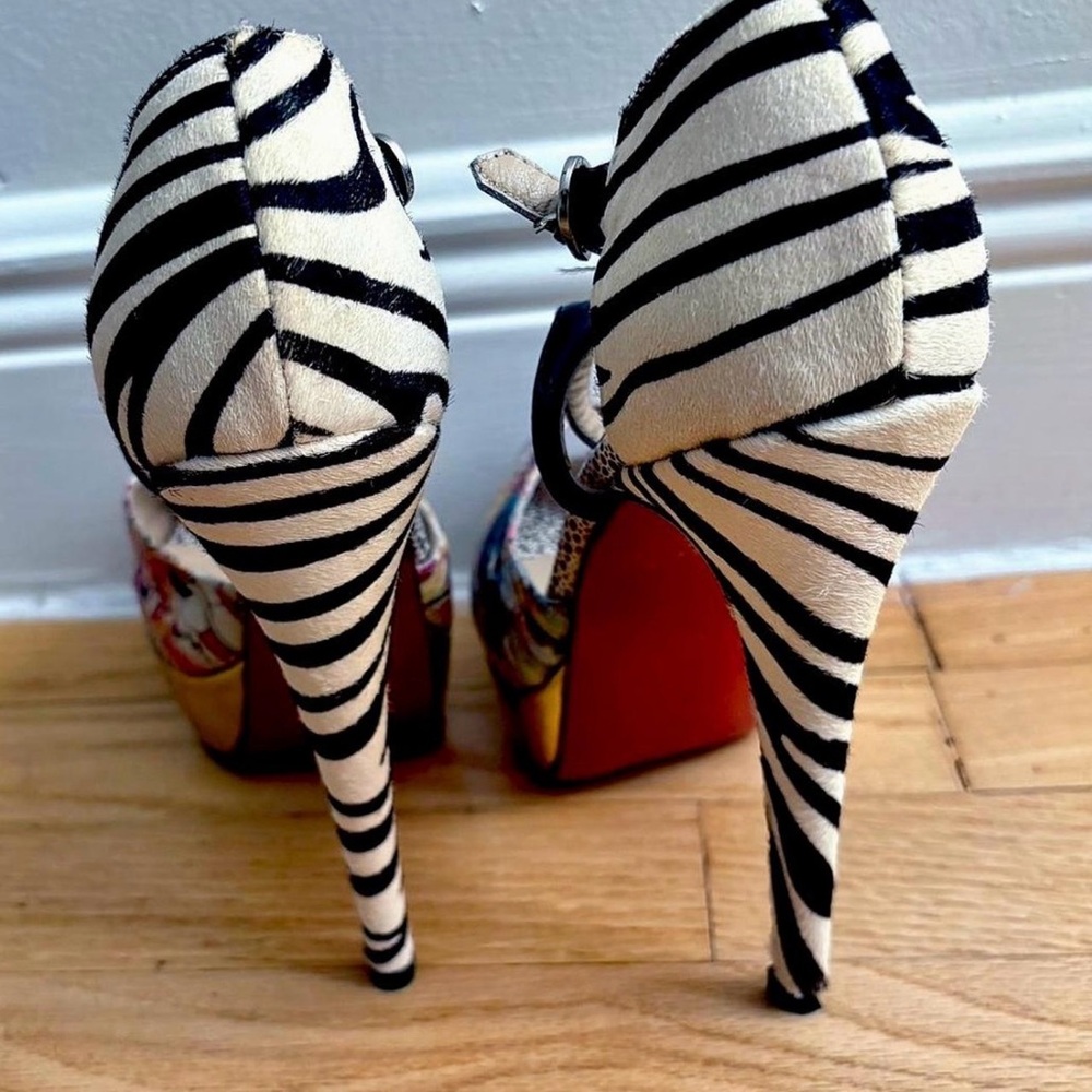 Stylish Multicolor Platform Heels - image 3